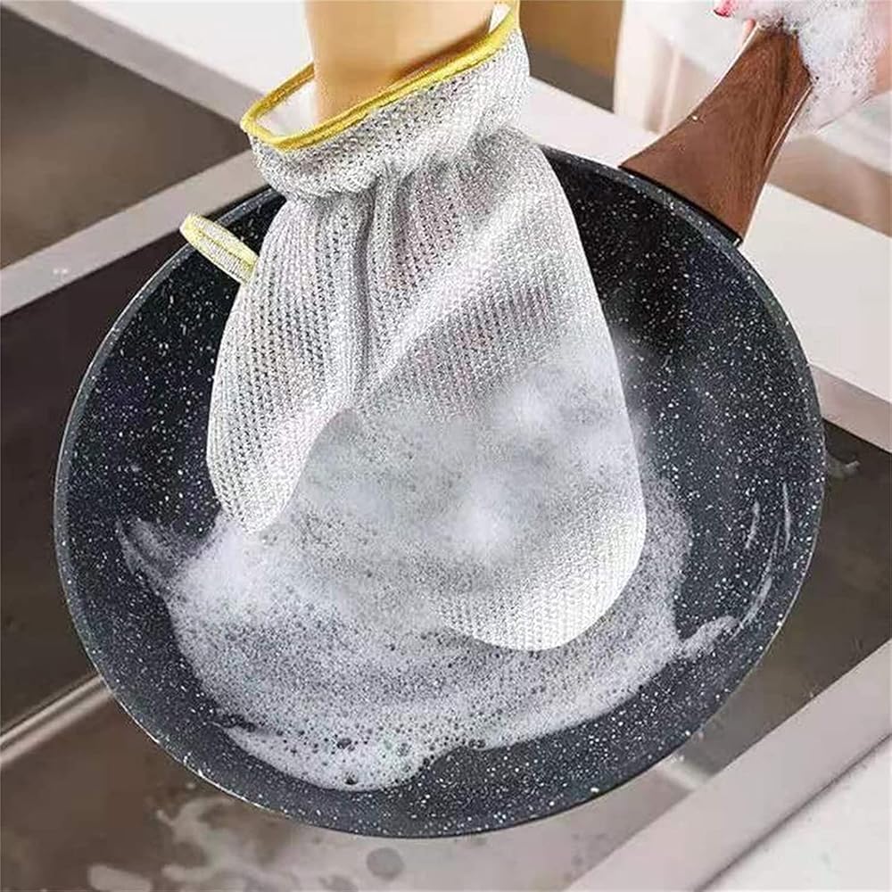 ๐งค Steel Wire Cleaning Glove Pair (Pack of 2) โ Tough on Dirt, Gentle on Hands ๐ชโจ