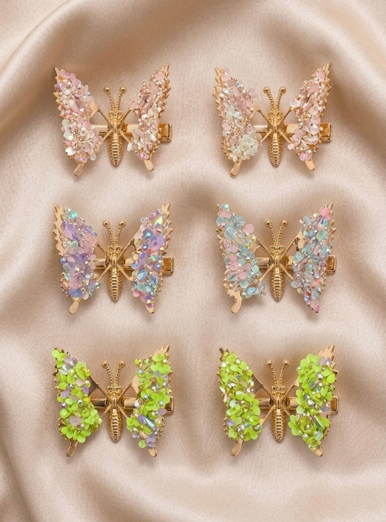 Butterfly Wing Hair Clips