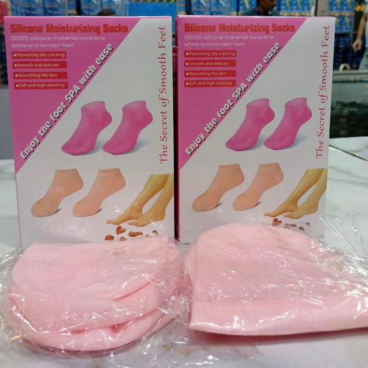 Silicon Moisturising Socks | With Box | 70 Gram | (Imported)