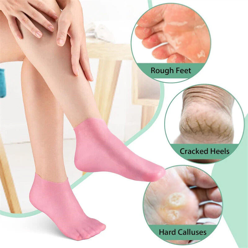 Silicon Moisturising Socks | With Box | 70 Gram | (Imported)