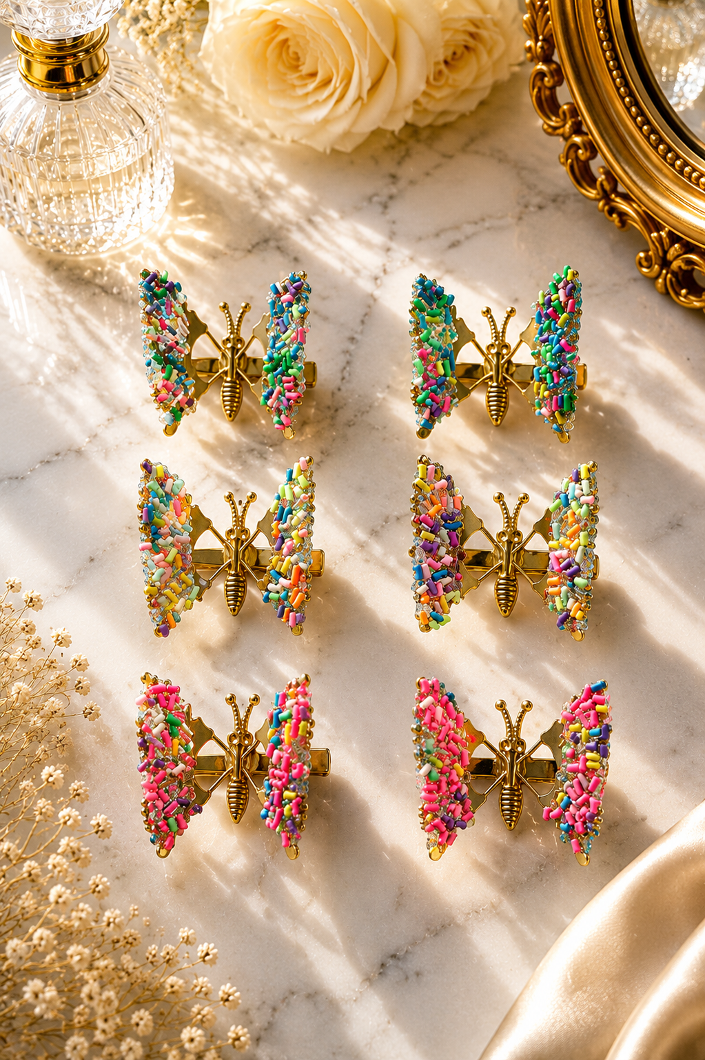 Butterfly Wing Hair Clips (Metal high quality)