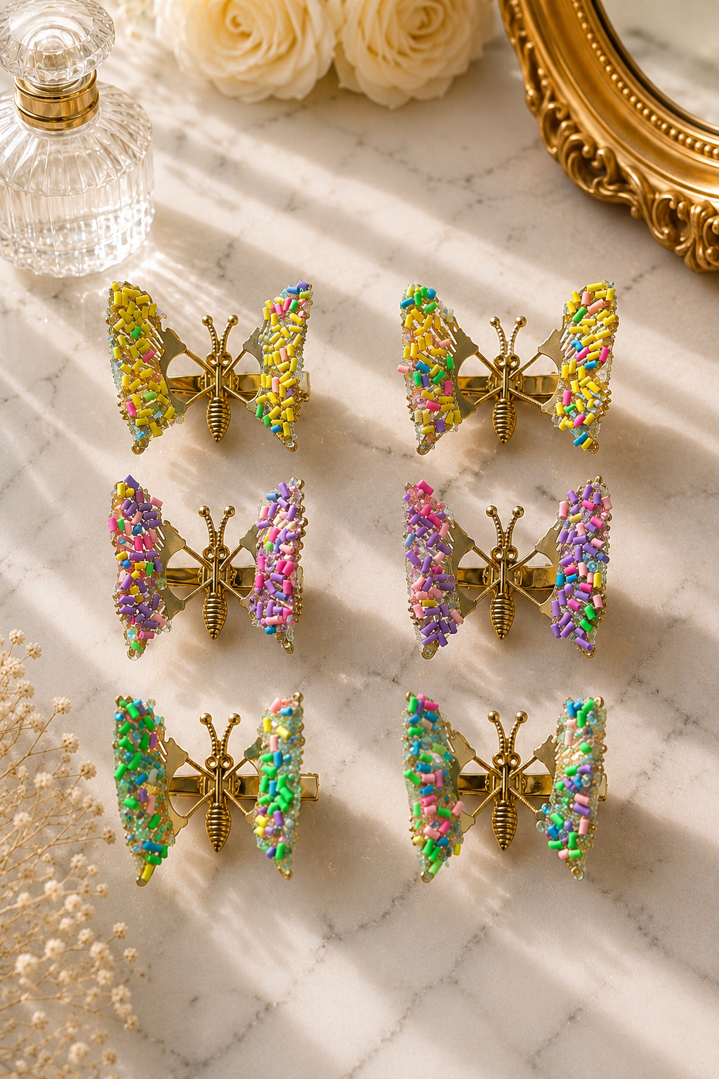 Butterfly Wing Hair Clips (Metal high quality)