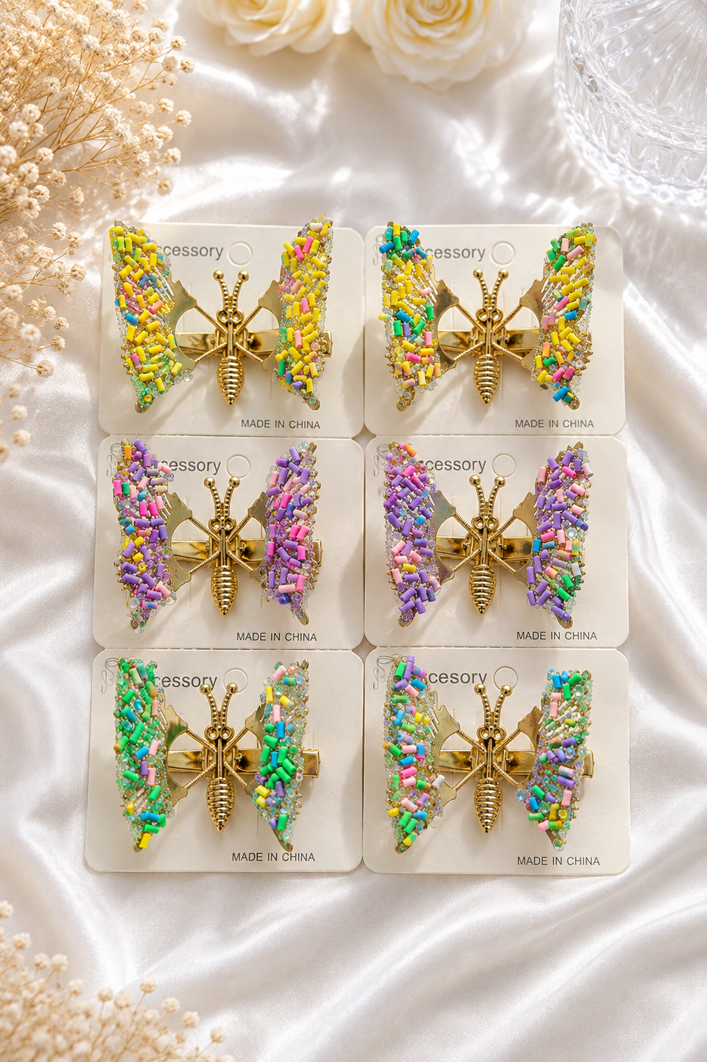 Butterfly Wing Hair Clips (Metal high quality)