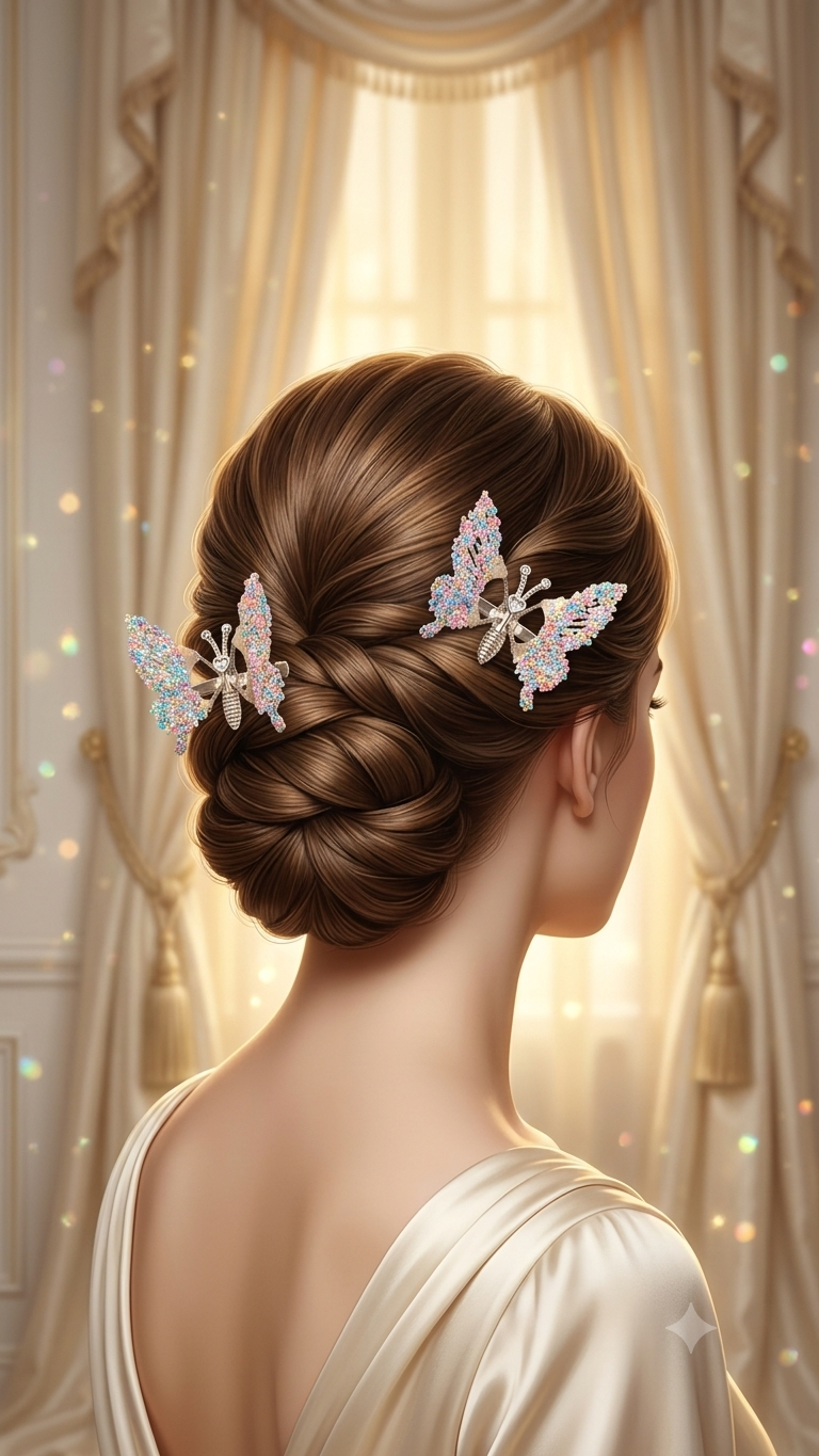 Butterfly Wing Hair Clips (Metal high quality)