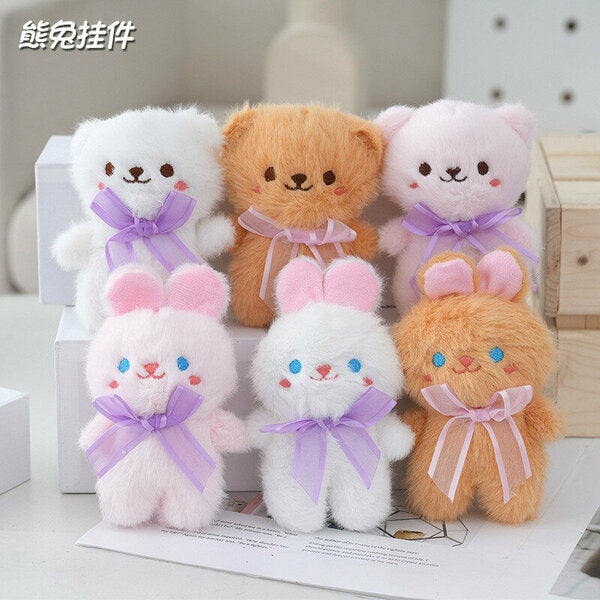 Teddy Bear Plush Bag Charm – Cute Keychain🧸